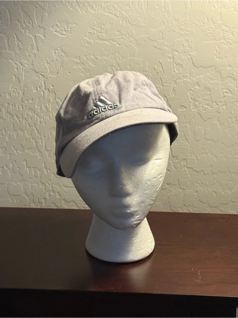 adidas Men's Light Gray Sports Cap with Embroidered Logo